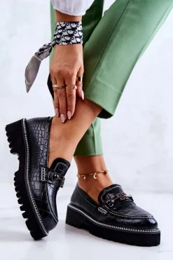 Mokasyny Damskie Skórzane><noscript><img width=