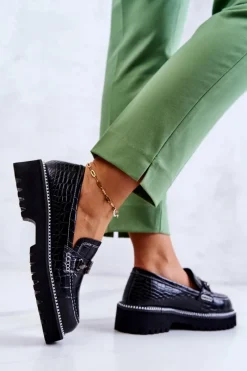 Mokasyny Damskie Skórzane><noscript><img width=