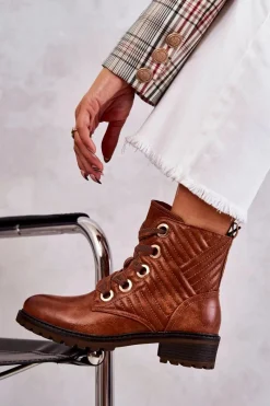 Botki Sznurowane|Botki Zimowe Damskie><noscript><img width=