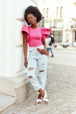 Klapki Damskie Klasyczne>Big Star Shoes Skórzane Profilowane Klapki Big Star HH274647 Białe