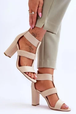 Sandały Na Obcasie|Botki Wiosenne><noscript><img width=