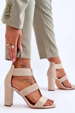 Sandały Na Obcasie|Botki Wiosenne><noscript><img width=