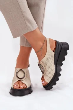 Sandały Na Koturnie><noscript><img width=