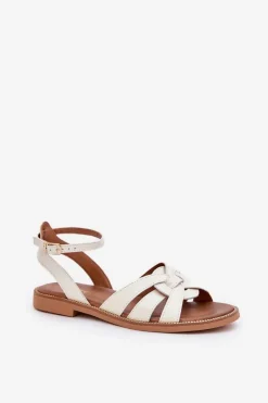 Sandały Płaskie><noscript><img width=