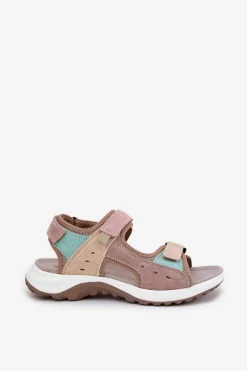 Sandały Płaskie></noscript>Buty damskie Vinceza Skórzane Sandały Damskie Sportowe McKeylor 95347 Beżowe Beżowy