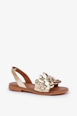 Sandały Płaskie><noscript><img width=