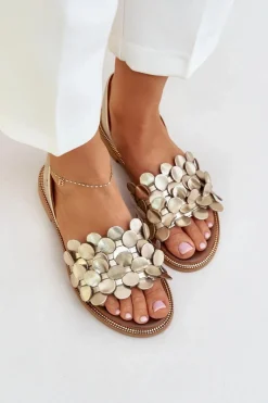 Sandały Płaskie><noscript><img width=