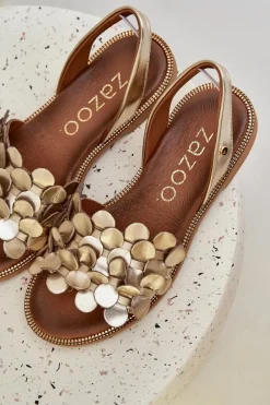 Sandały Płaskie><noscript><img width=