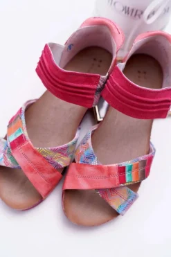 Sandały Płaskie><noscript><img width=