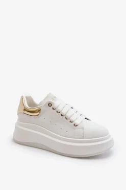 Sale Skórzane Sneakersy Damskie NN2N4031 Białe Damskie Sneakersy Damskie