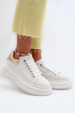 Sale Skórzane Sneakersy Damskie NN2N4031 Białe Damskie Sneakersy Damskie