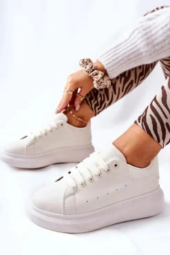 Buty Sportowe Na Platformie></noscript>Boto Skórzane Sportowe Buty Na Platformie Beżowe Lemmy