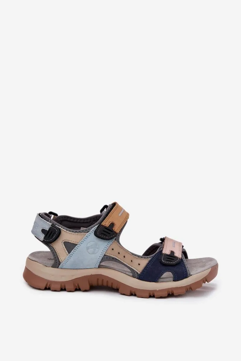 Sandały Płaskie>Artiker Skórzane Sportowe Sandały Damskie 54C1294 Multikolor