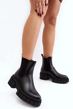 Czarne Botki|Botki Płaskie><noscript><img width=