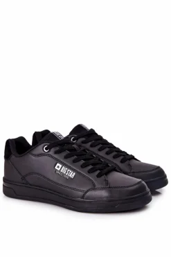 New Skórzane Tenisówki Memory Foam Big Star II174169 Czarne Męskie Trampki Męskie Big Star|Trampki Niskie