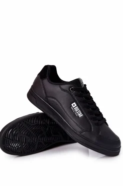 New Skórzane Tenisówki Memory Foam Big Star II174169 Czarne Męskie Trampki Męskie Big Star|Trampki Niskie