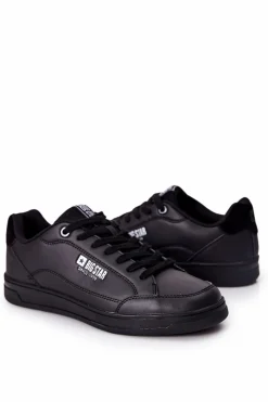 New Skórzane Tenisówki Memory Foam Big Star II174169 Czarne Męskie Trampki Męskie Big Star|Trampki Niskie