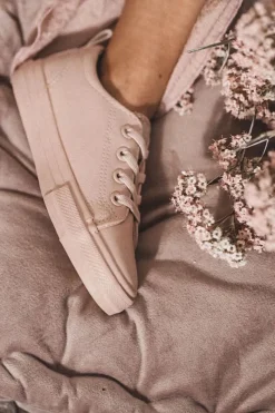 New Big Star Shoes Skórzane Trampki Big Star JJ374022 Nude Różowy