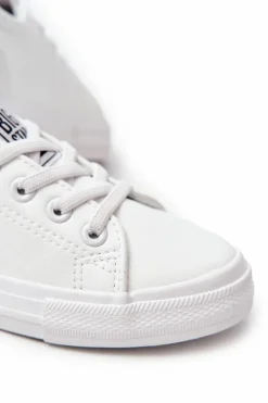 Chłopięce|Dziewczęce></noscript>Big Star Shoes Skórzane Trampki Big Star JJ374024 Białe