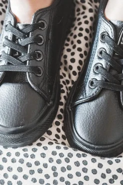 Outlet Big Star Shoes Skórzane Trampki Big Star JJ374025 Czarne