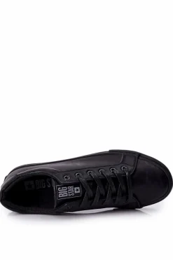 Best Skórzane Trampki Big Star II174029 Czarne Męskie Trampki Męskie Big Star|Trampki Niskie