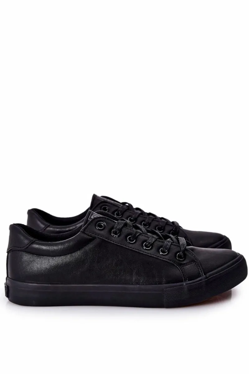 Best Skórzane Trampki Big Star II174029 Czarne Męskie Trampki Męskie Big Star|Trampki Niskie