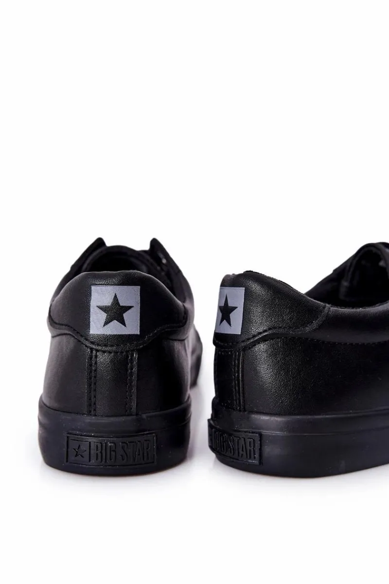 Best Skórzane Trampki Big Star II174029 Czarne Męskie Trampki Męskie Big Star|Trampki Niskie