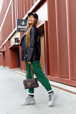 Big Star Shoes Skórzane Trapery Botki Big Star II274365 Szare