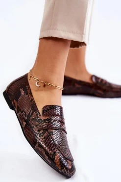 Mokasyny Damskie Skórzane><noscript><img width=