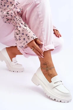 Mokasyny Damskie Skórzane|Mokasyny Na Platformie><noscript><img width=