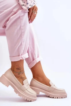 Mokasyny Damskie Skórzane|Mokasyny Na Platformie><noscript><img width=