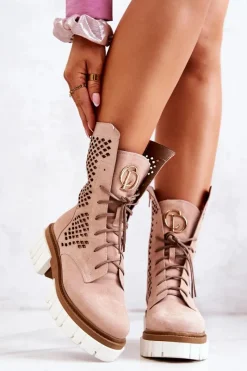 Botki Wiosenne|Brązowe I Beżowe Botki><noscript><img width=