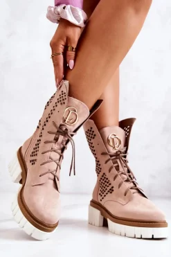 Botki Wiosenne|Brązowe I Beżowe Botki><noscript><img width=