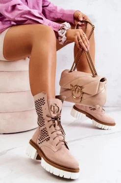 Botki Wiosenne|Brązowe I Beżowe Botki><noscript><img width=