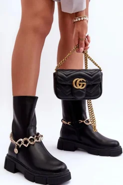 Czarne Botki|Botki Płaskie><noscript><img width=