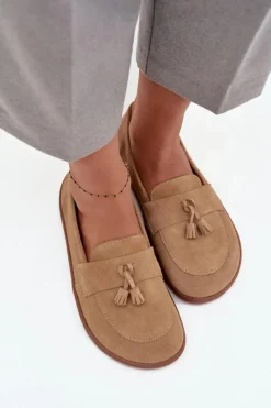 Mokasyny Damskie Zamszowe|Barefoot><noscript><img width=