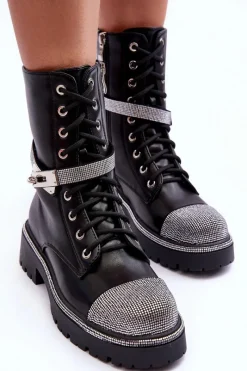 Damskie Trapery|Botki Sznurowane><noscript><img width=