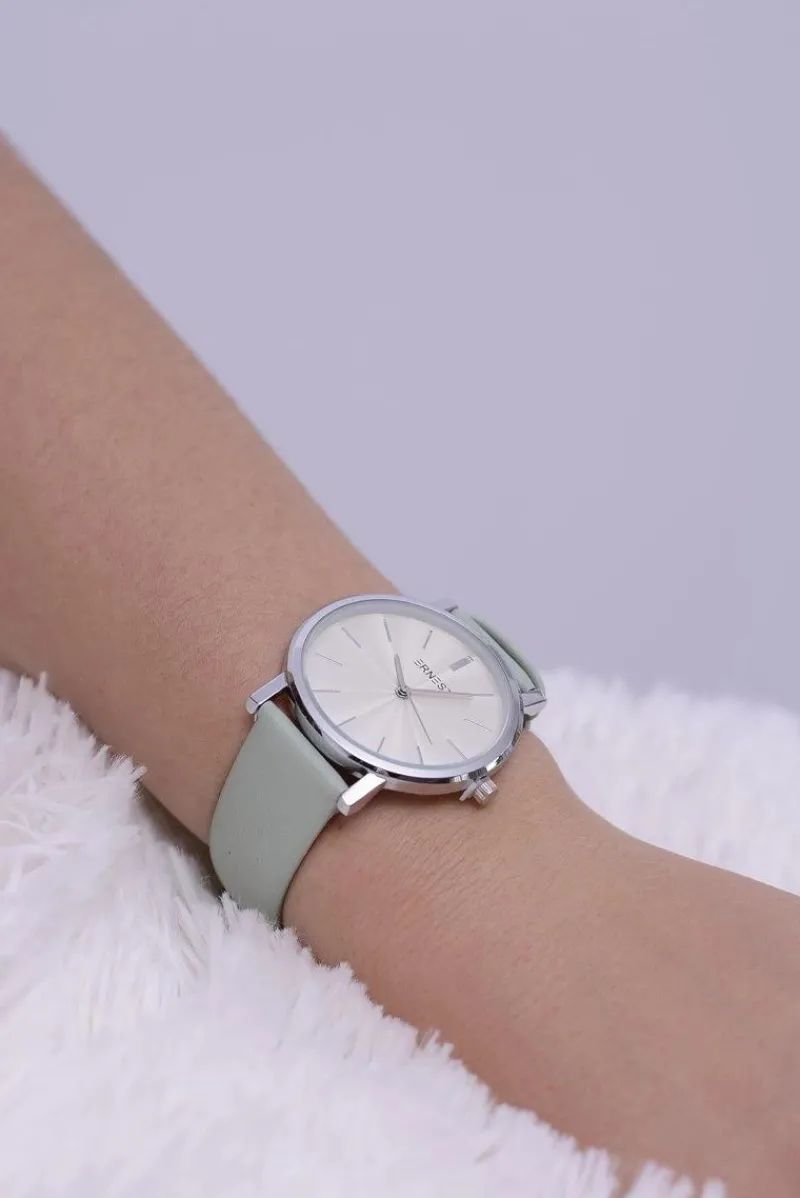 Clearance Ernest Skórzany Damski Zegarek