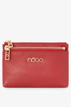 Best Skórzany Portfel Damski NPUR-LR0150-C005 Czerwony Portfele