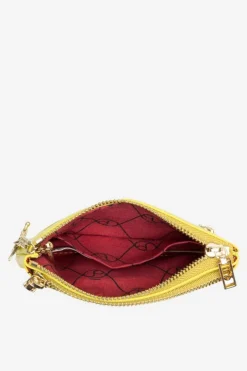 New Nobo Skórzany Portfel Damski NPUR-LR0150-C008 Limonkowy