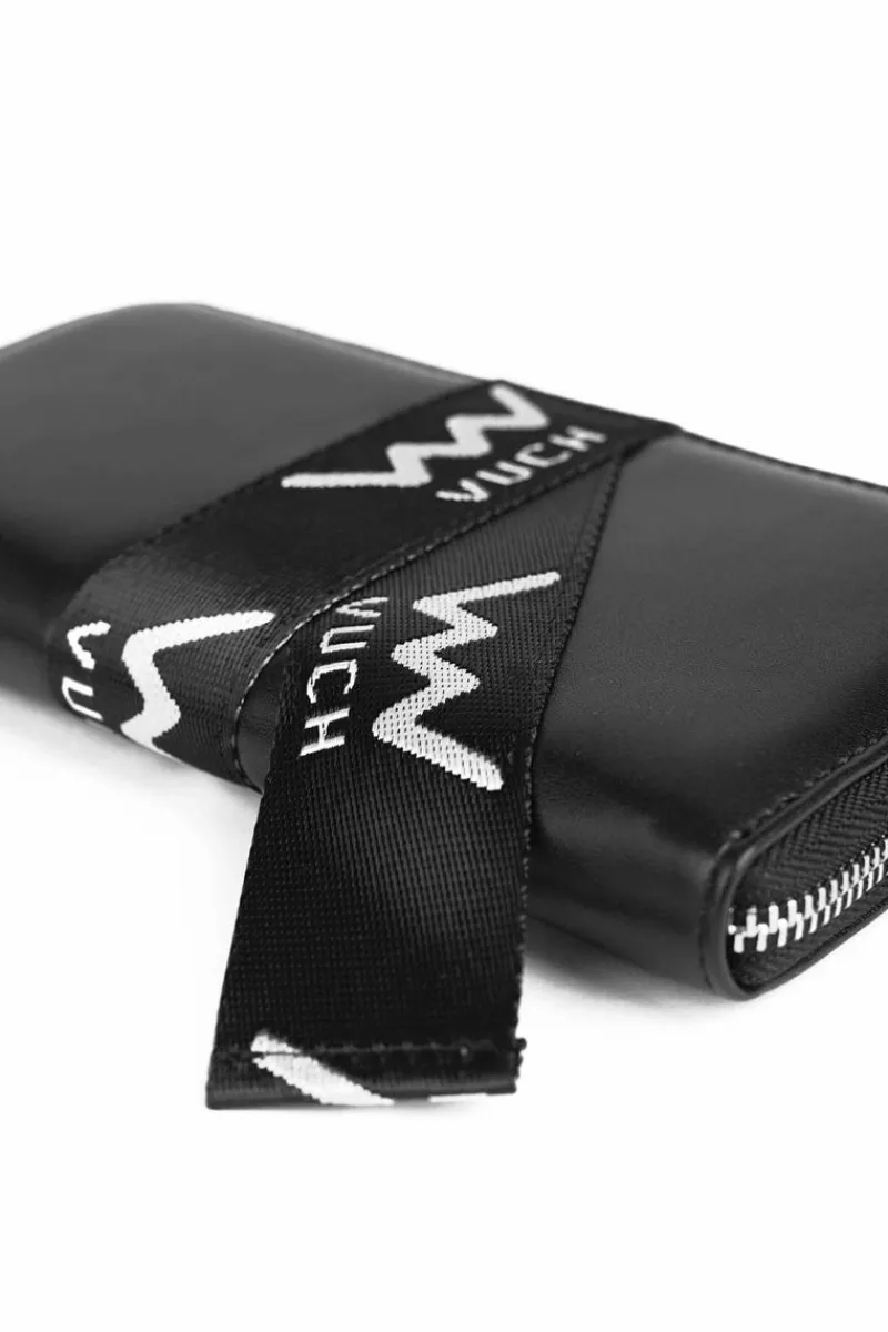 Best Boto Skórzany Portfel Na Suwak Czarny Mille