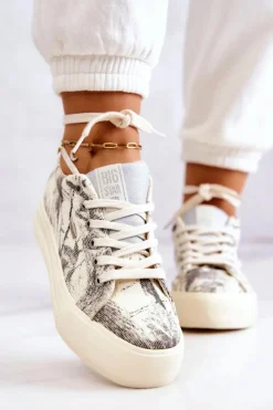 Big Star Shoes Sneakersy Buty Sportowe Big Star JJ274541 Jasnobeżowe