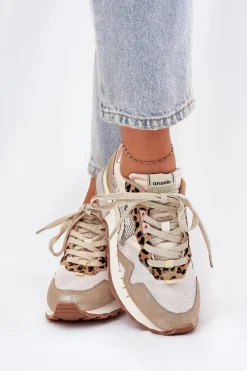 Sneakersy Damskie>D.Franklin Sneakersy Buty Sportowe Damskie DFSH378006 Złote Złoty