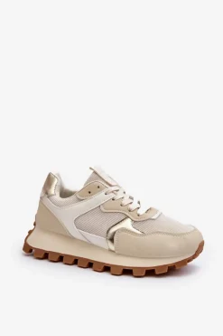 Clearance Boto Sneakersy Buty Sportowe Damskie Beżowe Ralita