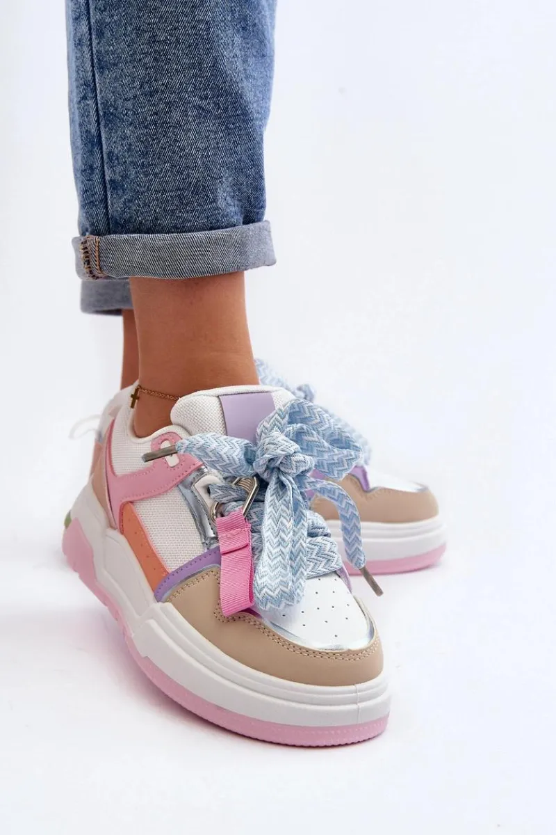 Buty Sportowe Na Platformie|Sneakersy Damskie>Boto Sneakersy Buty Sportowe Damskie Multikolor Neatisa Wielokolorowy
