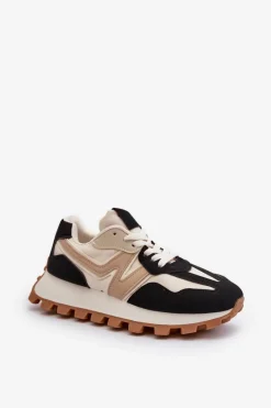 Discount Sneakersy Buty Sportowe Damskie Czarne Kalelia Damskie Sneakersy Damskie