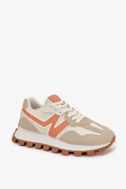 Boto Sneakersy Buty Sportowe Damskie Beżowe Kalelia