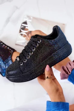 New GOE Sneakersy Buty Sportowe Dżety JJ2N4050 Czarne