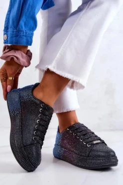 New GOE Sneakersy Buty Sportowe Dżety JJ2N4050 Czarne