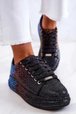 New GOE Sneakersy Buty Sportowe Dżety JJ2N4050 Czarne